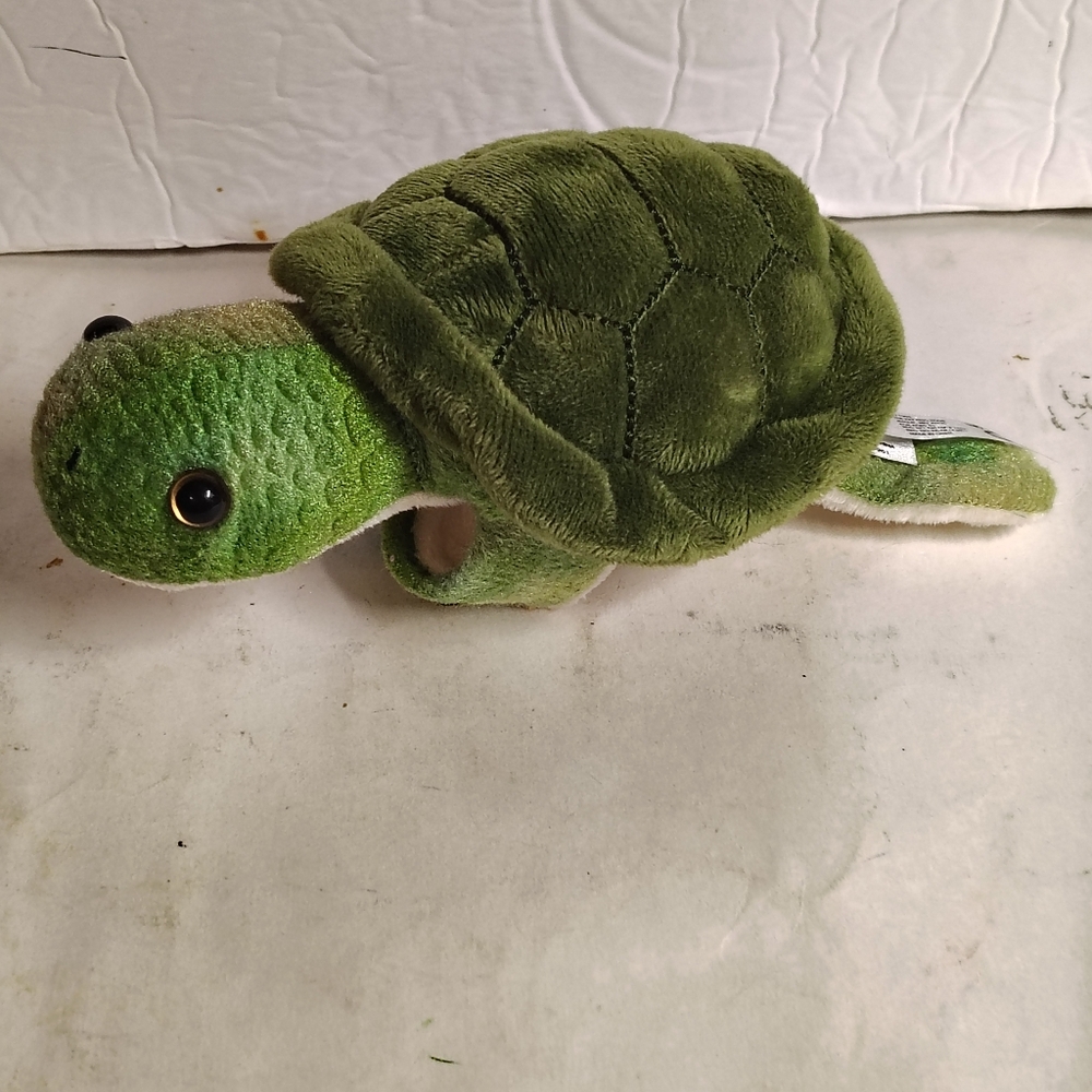 The Petting Zoo Slap Snap Bracelet Turtle Stuffed Plush Clean 2023